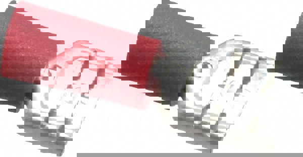 Wire Disconnect: Female, Red, Vinyl, 22-18 AWG, 1/4